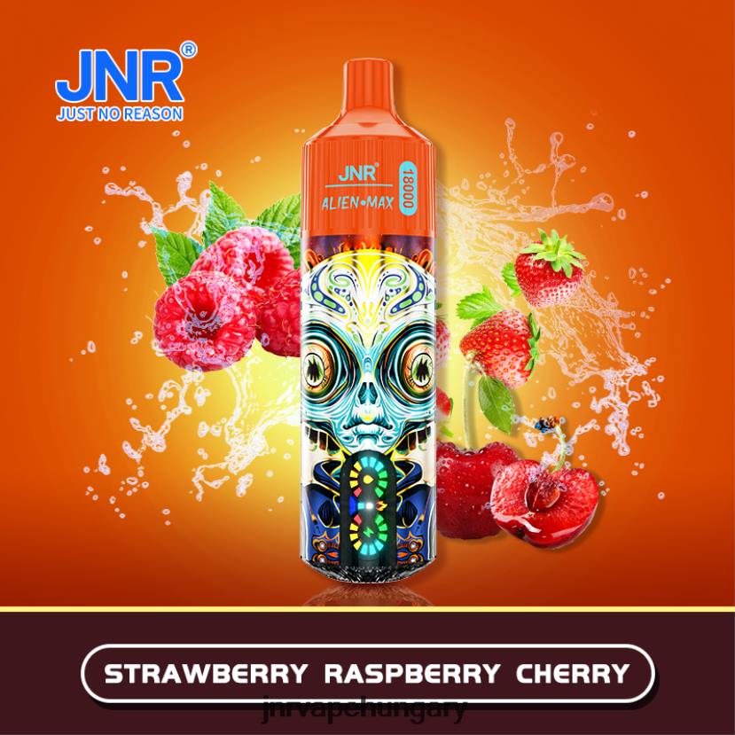 JNR ALIEN max epres málna cseresznye 08PT23 - JNR Vape Nicotine Content