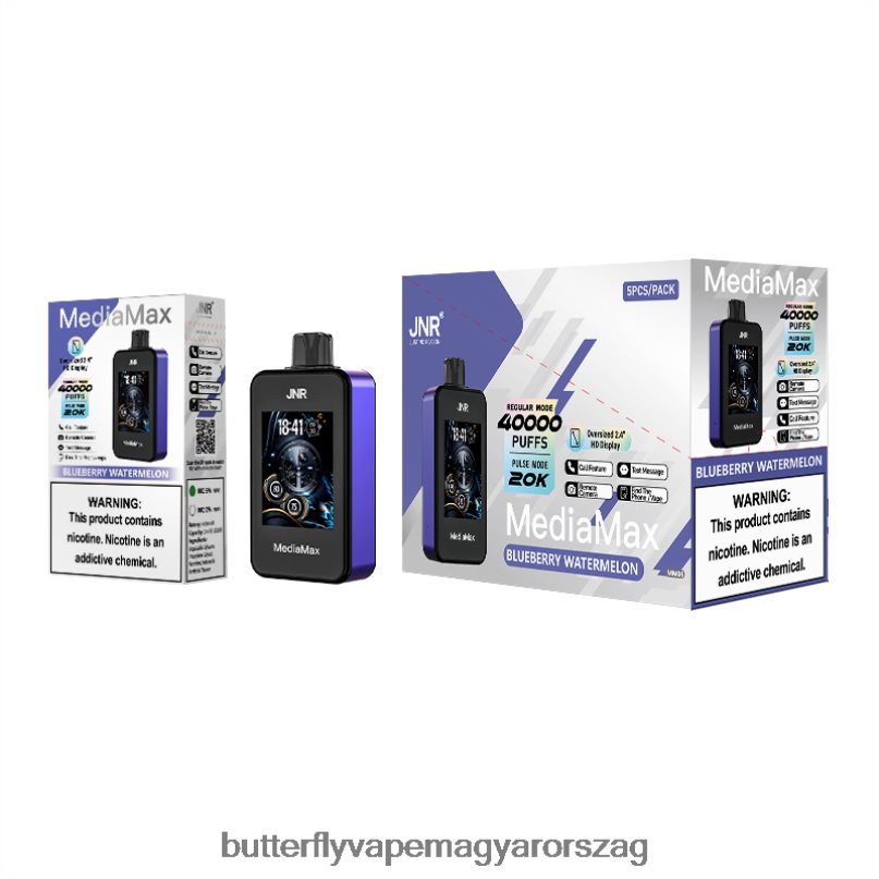 2R6BNZ12 JNR MediaMax 40k puff áfonyás görögdinnye - Vape Magyarország