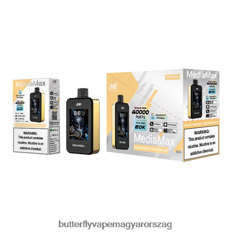 2R6BNZ15 JNR MediaMax 40k puff őszibarack mangó görögdinnye - Vape On Sale