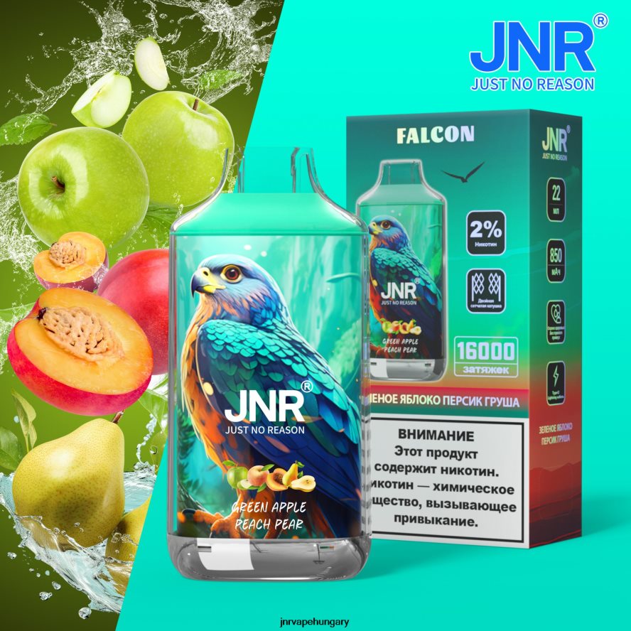 jnr sólyom zöld alma őszibarack körte gyümölcs nélkül N0L24L220 -JNR Vape Pods