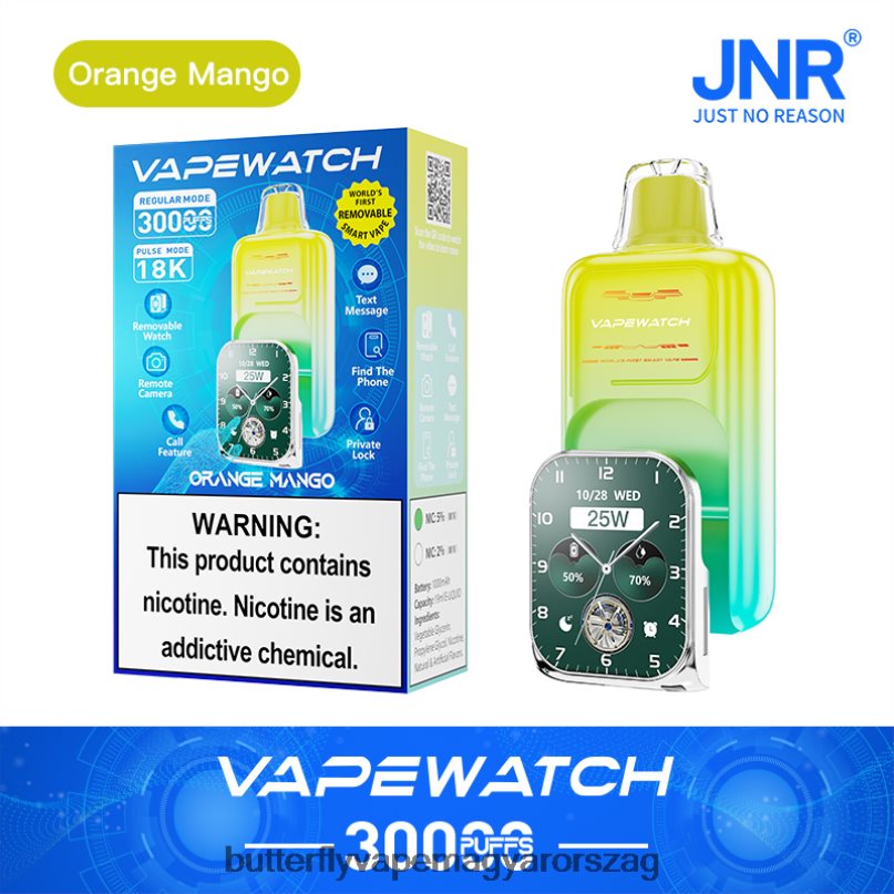 2R6BNZ2 JNR vape óra narancssárga mangó - Vape Hungary