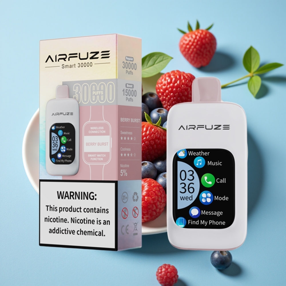 AirFuze Smart 30000 Puff Eldobható E-szigaret Bogyós Íz, 5% Nikotin, 900mAh, Type-C
