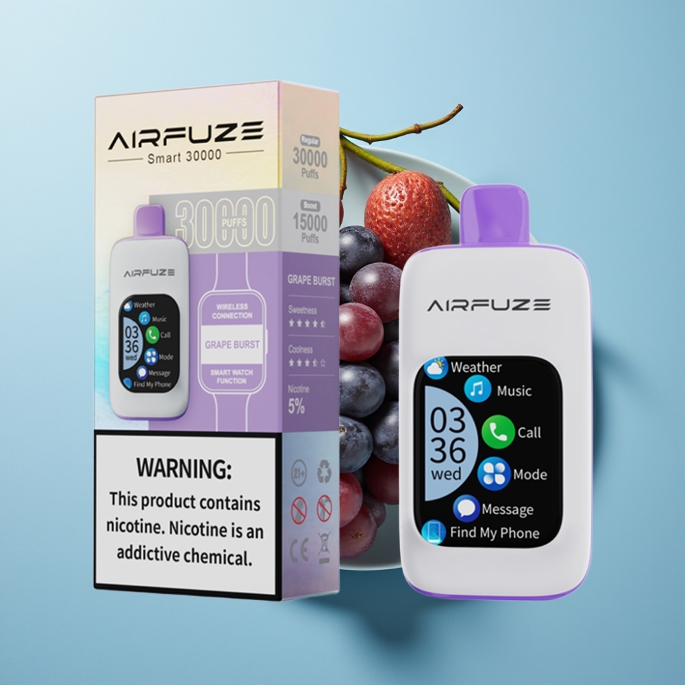AirFuze Smart 30000 Puff Eldobható Epe Robbanás Pod 5% Nikotin 900mAh TFT-Touch