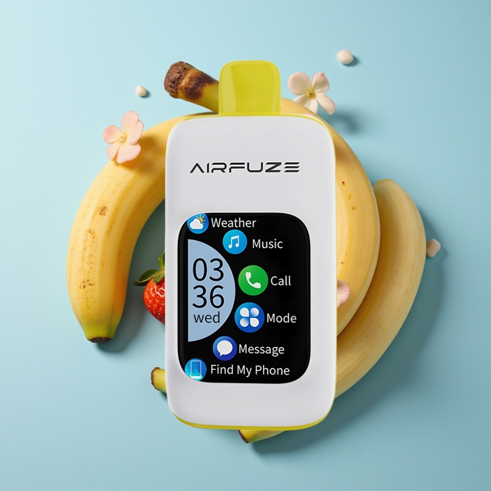AirFuze Smart Pro 40000 Puffs Egomásolat Telefonos Integrációval Eper-Banán Íz