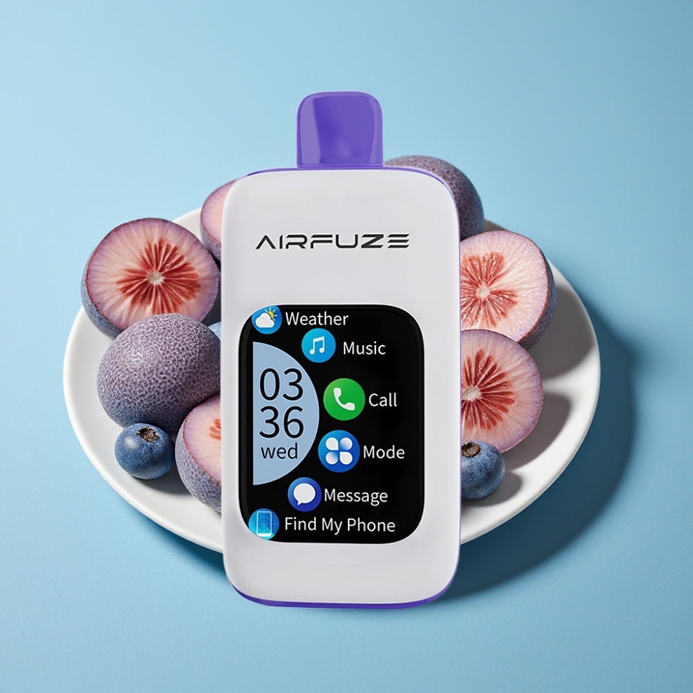 AirFuze Smart Pro 40000 Puffs Eldobható Vape Kék Málna Jég & Intelligens Telefon Integráció