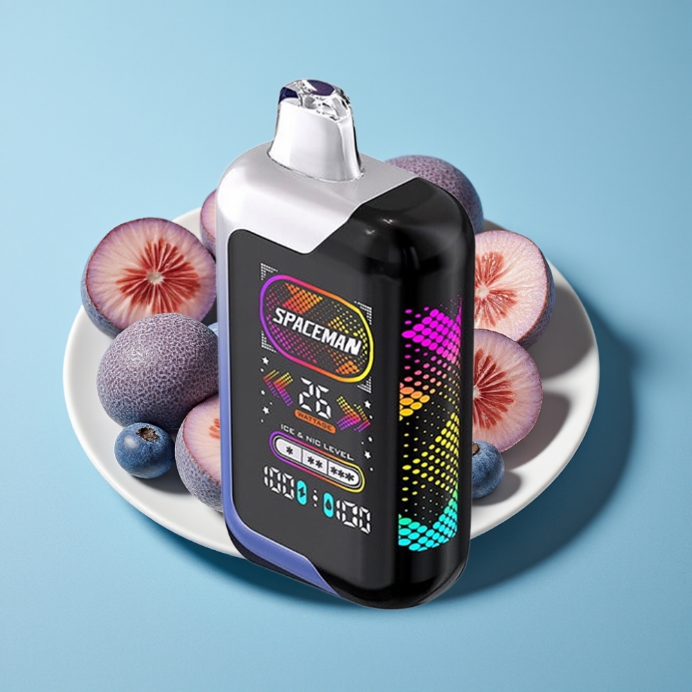 SMOK Spaceman SP40000 Null Nikotin Eldobható E-szigi Kék Málna Jég 40000 Füst