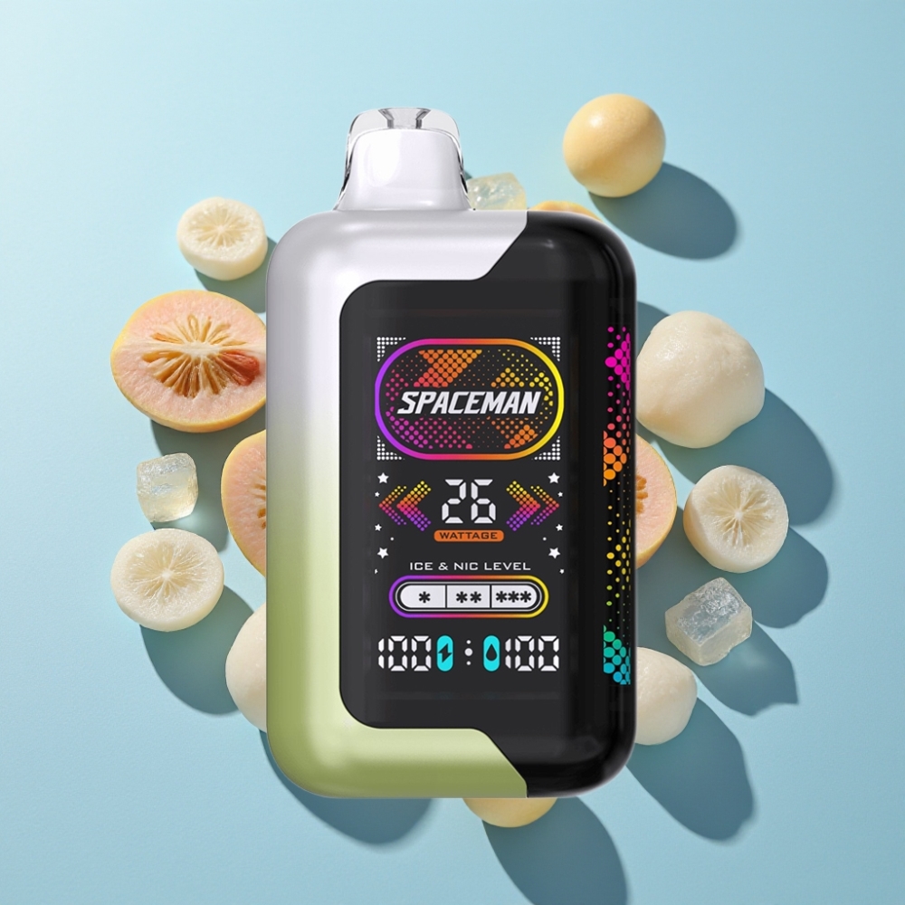 SMOK Spaceman SP40000 Zero Nikotin Eldobható Fehér Szőlő Jég 20ml 1000mAh